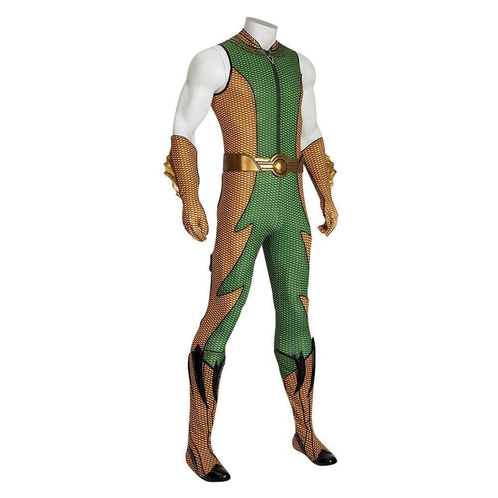 The Boys Season 4 Adult The Deep Costume Cosplay Zentai Jumpsuit Shoes Halloween Full Set - Azufun