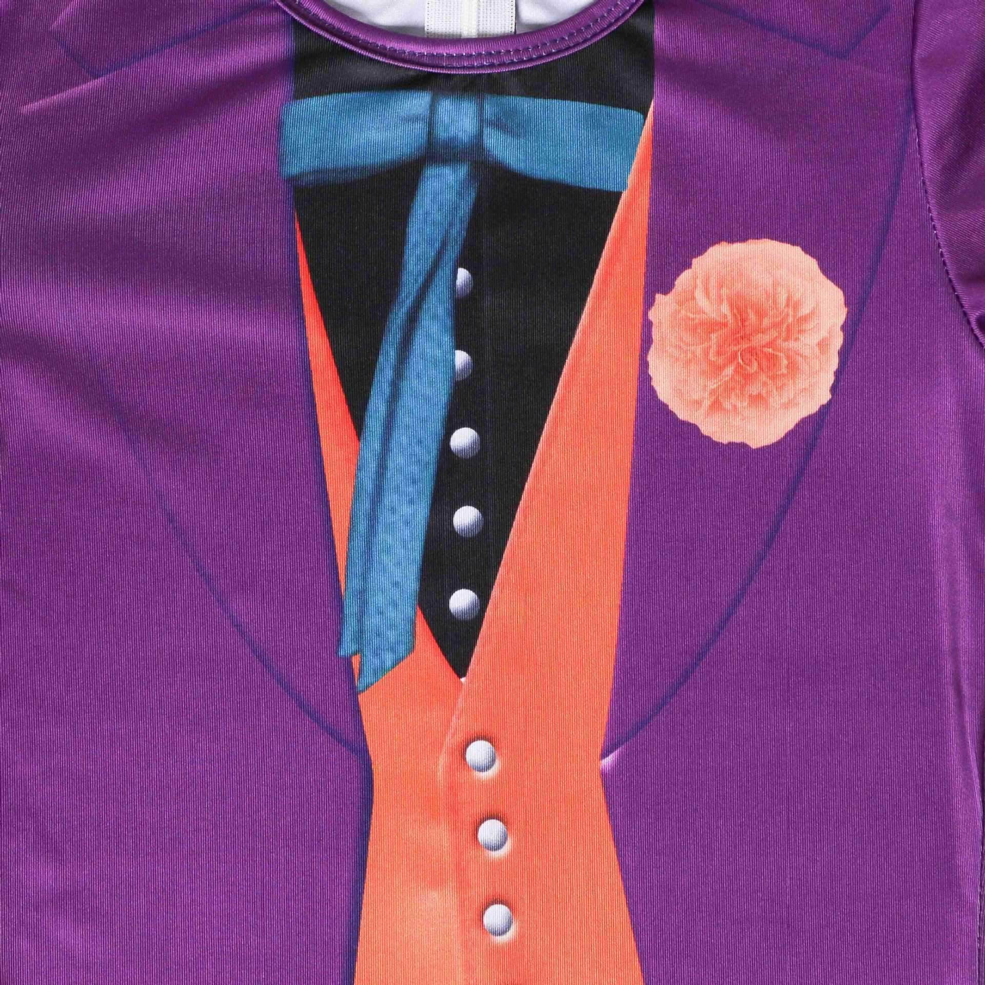 The Dark Knight Joker Cosplay Costume Halloween Jumpsuit Kids Bodysuit - Azufun