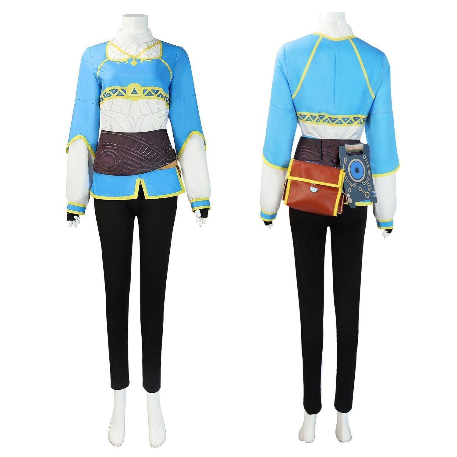 The Legend of Zelda Breath of the Wild Princess Zelda Halloween Cosplay Costume Outfits Carnival Suit Adults - Azufun