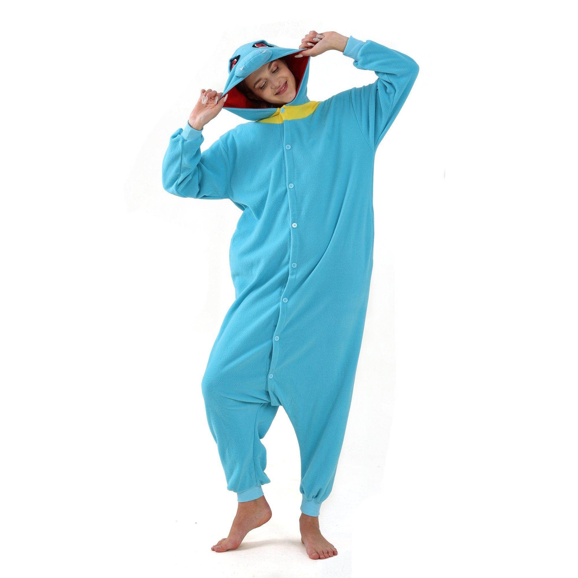 Totodile Kigurumi Onesies Anime Pokemon Pajamas Pyjamas Halloween Costume - Azufun
