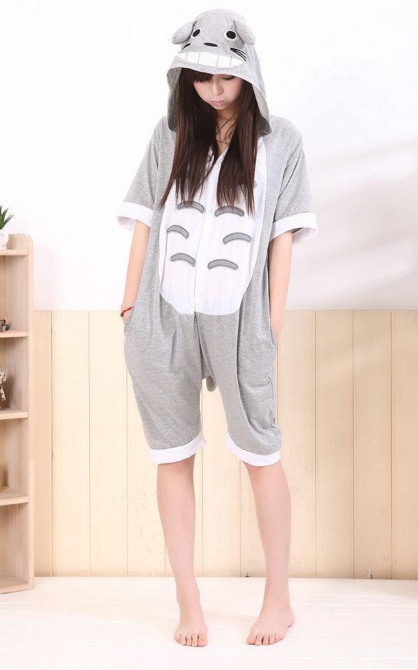 BuyTotoro Pajamas Animal Short Sleeve Onesie Hoodie Kigurumi Now Cheaper With 3 - 5 Days Ship - PajamasBuy