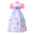 Toy Story 4 Little Bo Peep Costume Cosplay Dress Halloween For Kids - Azufun