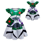Toy Story 4 Miss Buzz Lightyear Costume Dress For Kids Girls - Azufun