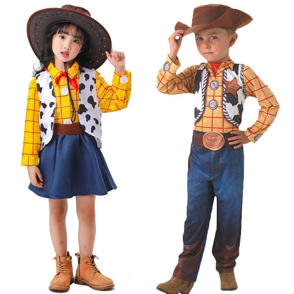 Toy Story 4 Woody Costume Halloween For Kids Child Girls Boys - Azufun