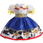 Toy Story Jessie Waisted Princess Dress Cosplay Costumes For Kids - Azufun
