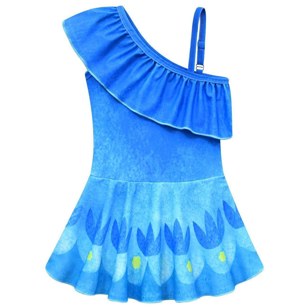 Trolls 3 Band Together Poppy Costume Princess Dress Bathing Swimsuit For kids - Azufun