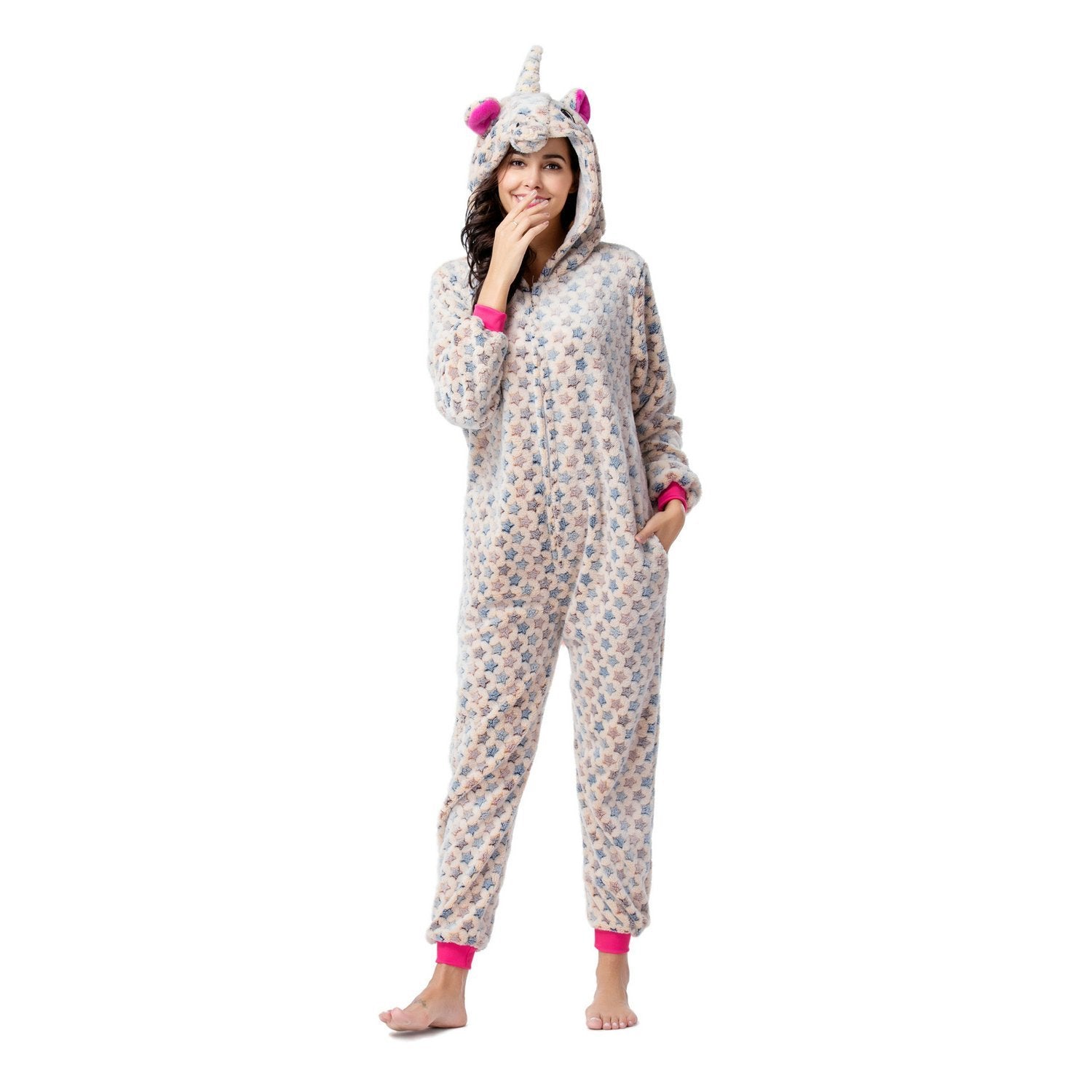 BuyWarm Adult Unicorn Pajamas Animal Kigurumi Costume Cosplay Onesies Now Cheaper With 3 - 5 Days Ship - PajamasBuy