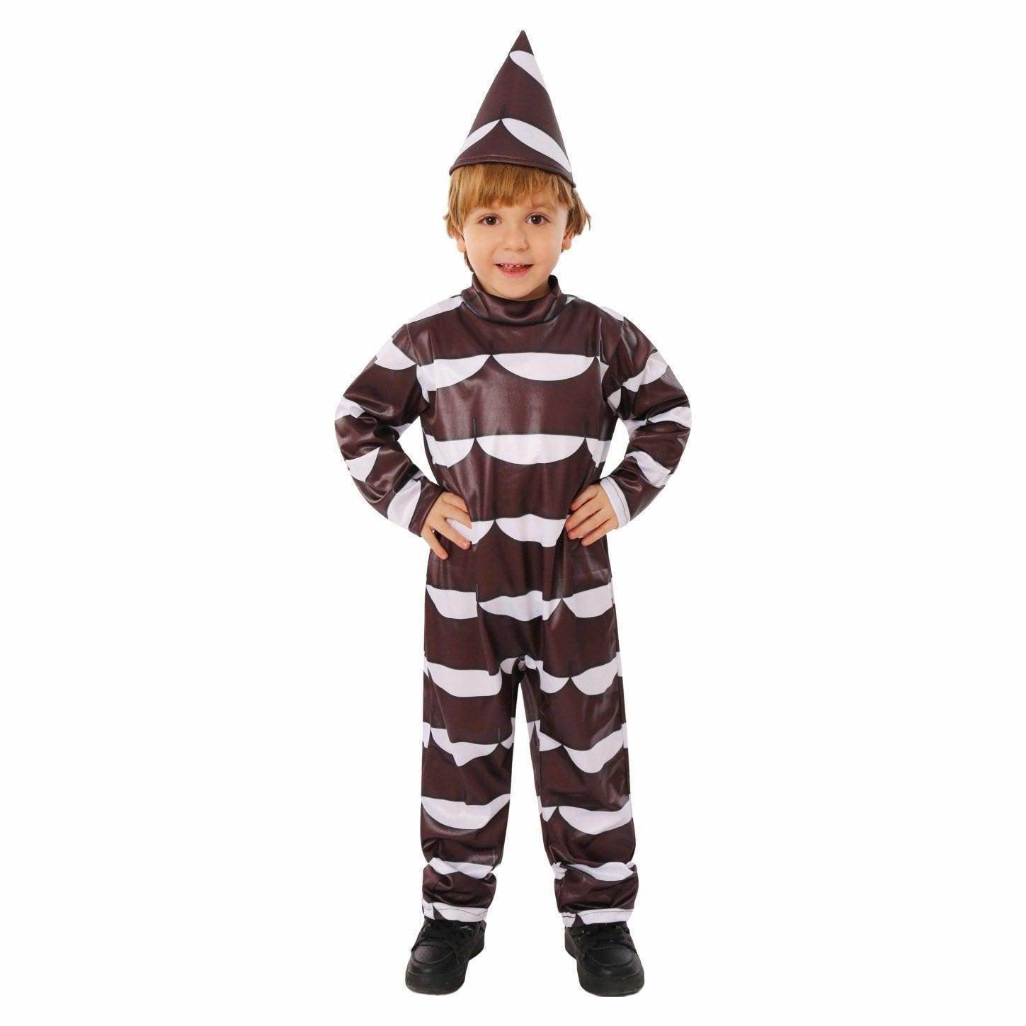 Willy Wonka Kids Chocolate Costumes Movie Jumpsuit Party Cosplay Halloween - Azufun