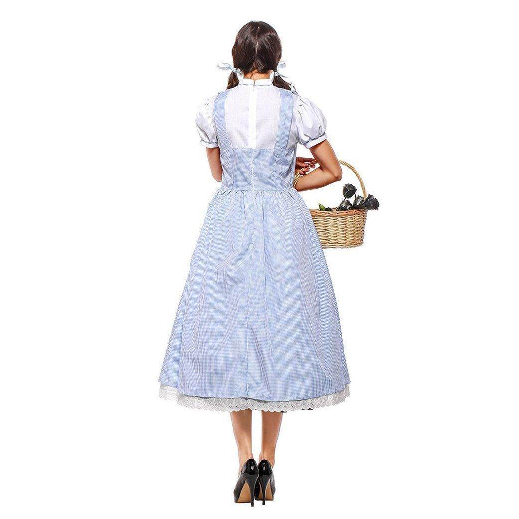 Wizard of Oz Dorothy Costume Dress Maid Alice for Women XXL Size - Azufun