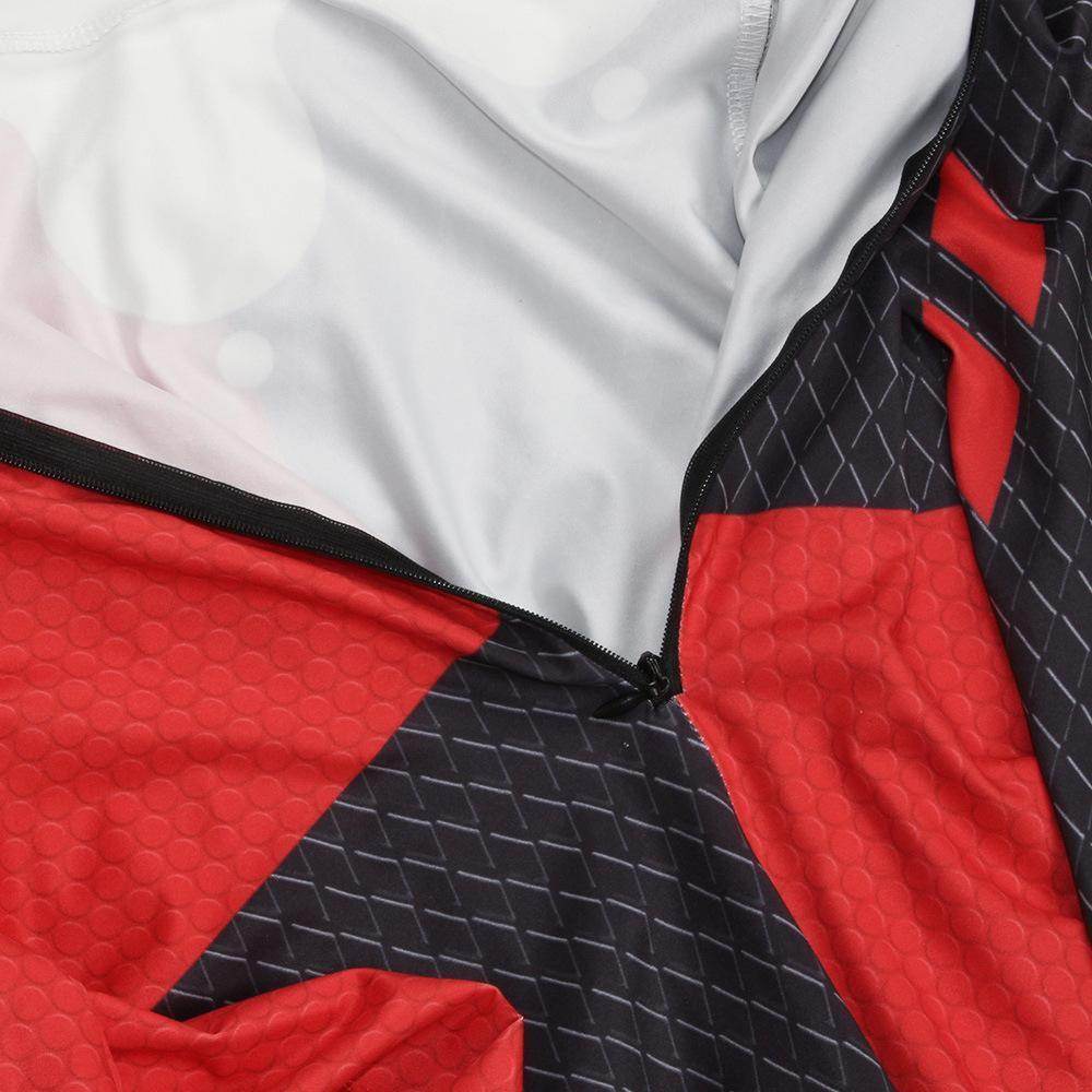 Women Adult Halloween Digital Printed Clown Costume Jumpsuit - Azufun