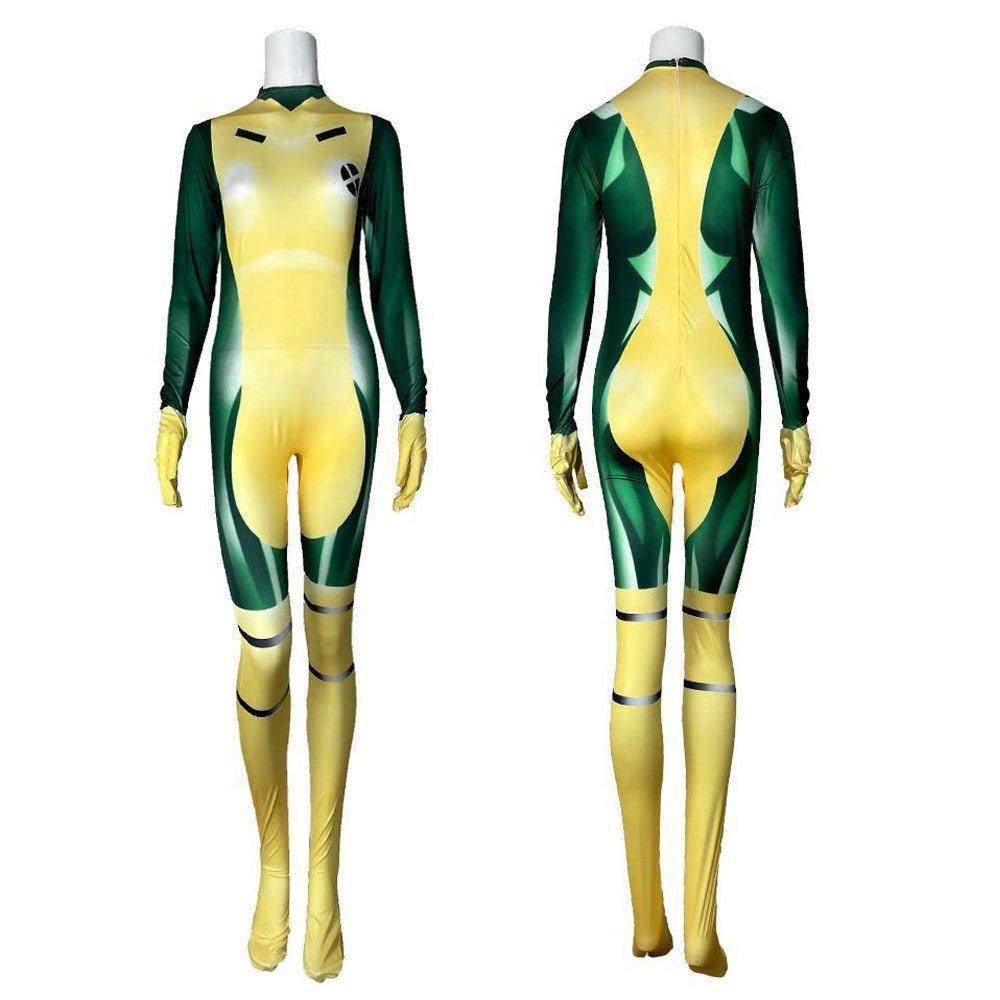 X Men Rogue Party Cosplay Costume Outfits Halloween Jumpsuit - Azufun