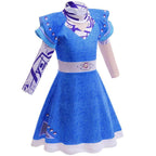 Zombie 3 Children's cheerleading cosplay costumes Halloween girls' dresses - Azufun