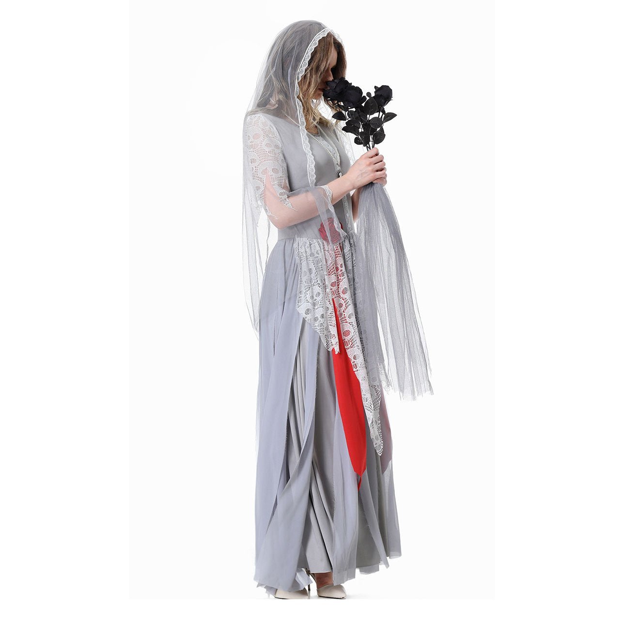 BuyZombie Bride Couples Costume Halloween Outfits Party Carnival Cosplay Now Cheaper With 3 - 5 Days Ship - PajamasBuy